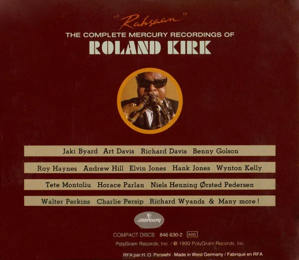 Roland Kirk Rahsaan Complete Mercury Recordings Box 11 CD