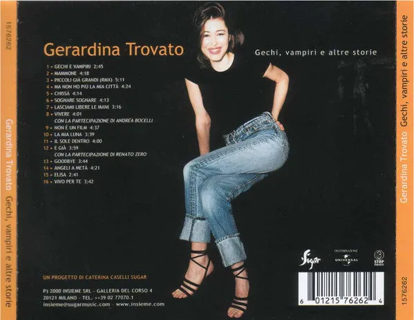 Gerardina Trovato Gechi Vampiri Altre Storie CD compilation VG+