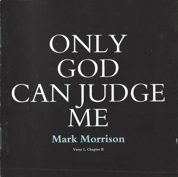 Mark Morrison Only God Can Judge Me CD album special