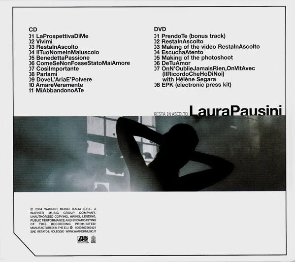 Laura Pausini Resta In Ascolto CD + DVD edizione speciale