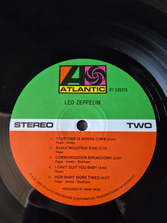 Led Zeppelin I LP 180g remaster Page hard rock 2025