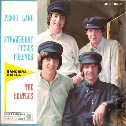 The Beatles Penny Lane Strawberry Fields singolo 45 giri 7'' VG