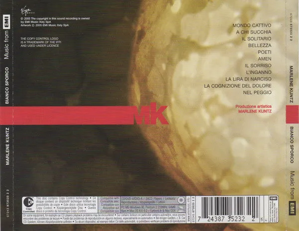 Marlene Kuntz Bianco Sporco CD album 2005 NM