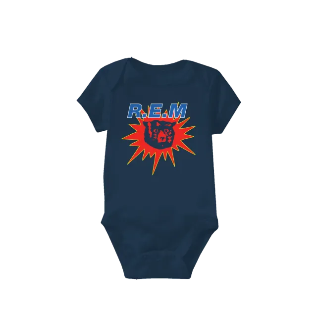 R.E.M. Monster body neonato blu cotone 100%