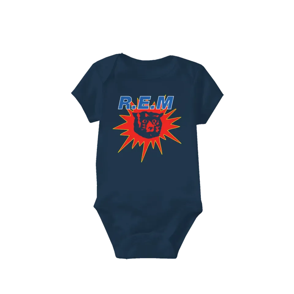 R.E.M. Monster body neonato blu cotone 100%