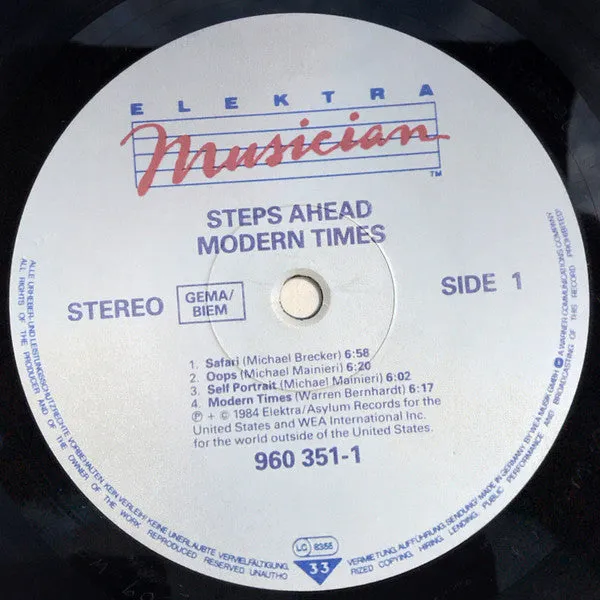 Steps Ahead Modern Times LP vinile jazz fusion 1984