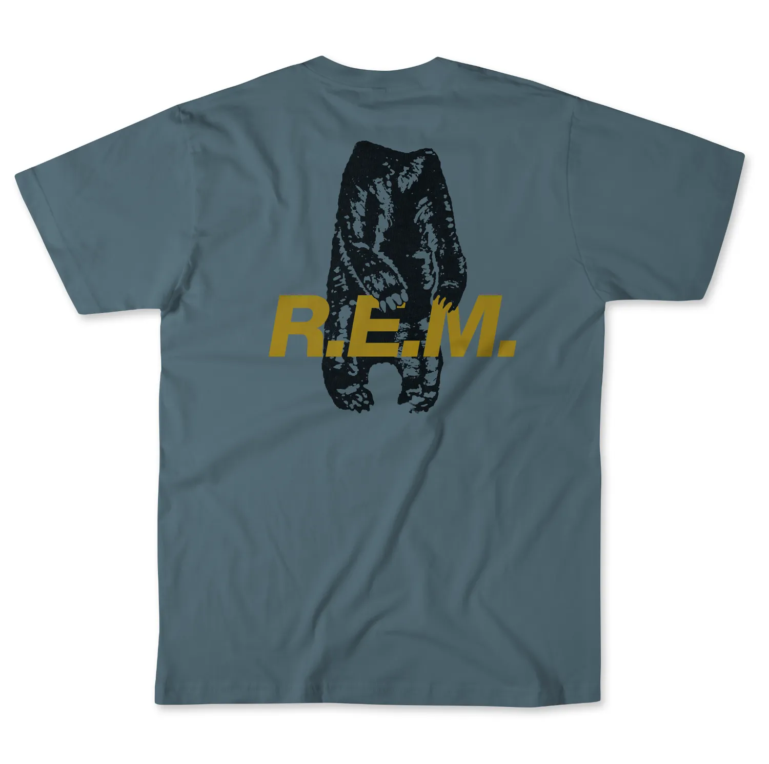 R.E.M. Strange Currencies maglietta ardesia lyric unisex