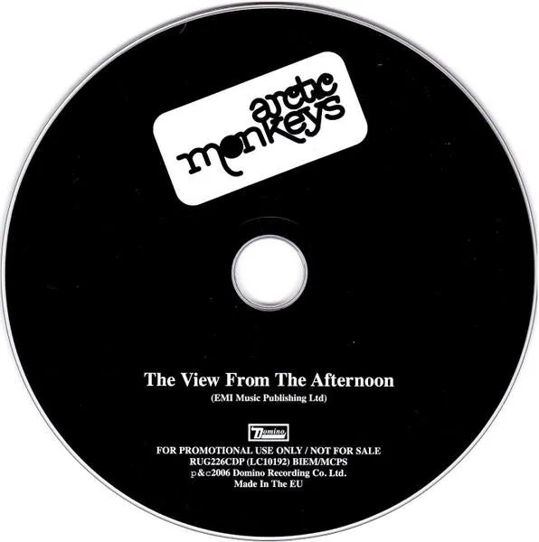 Arctic Monkeys The View From The Afternoon CD singolo promo