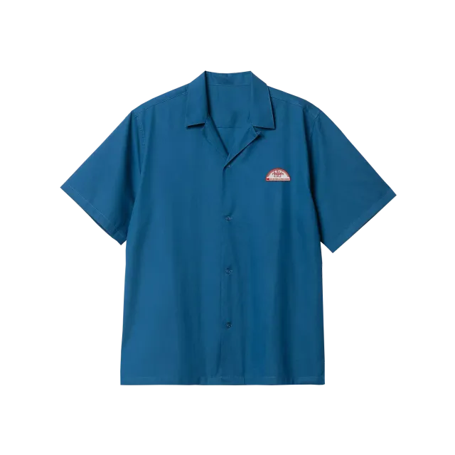 Polydor Sam Fender Blue Shirt camicia blu badge S-XL