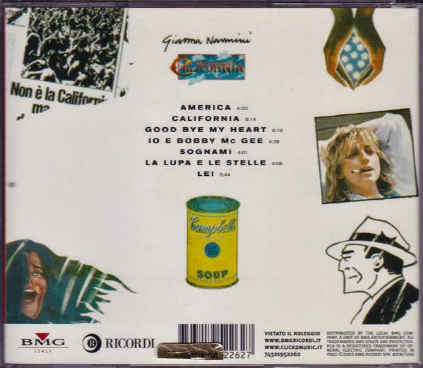 Gianna Nannini California CD album ristampa 2002 pop rock