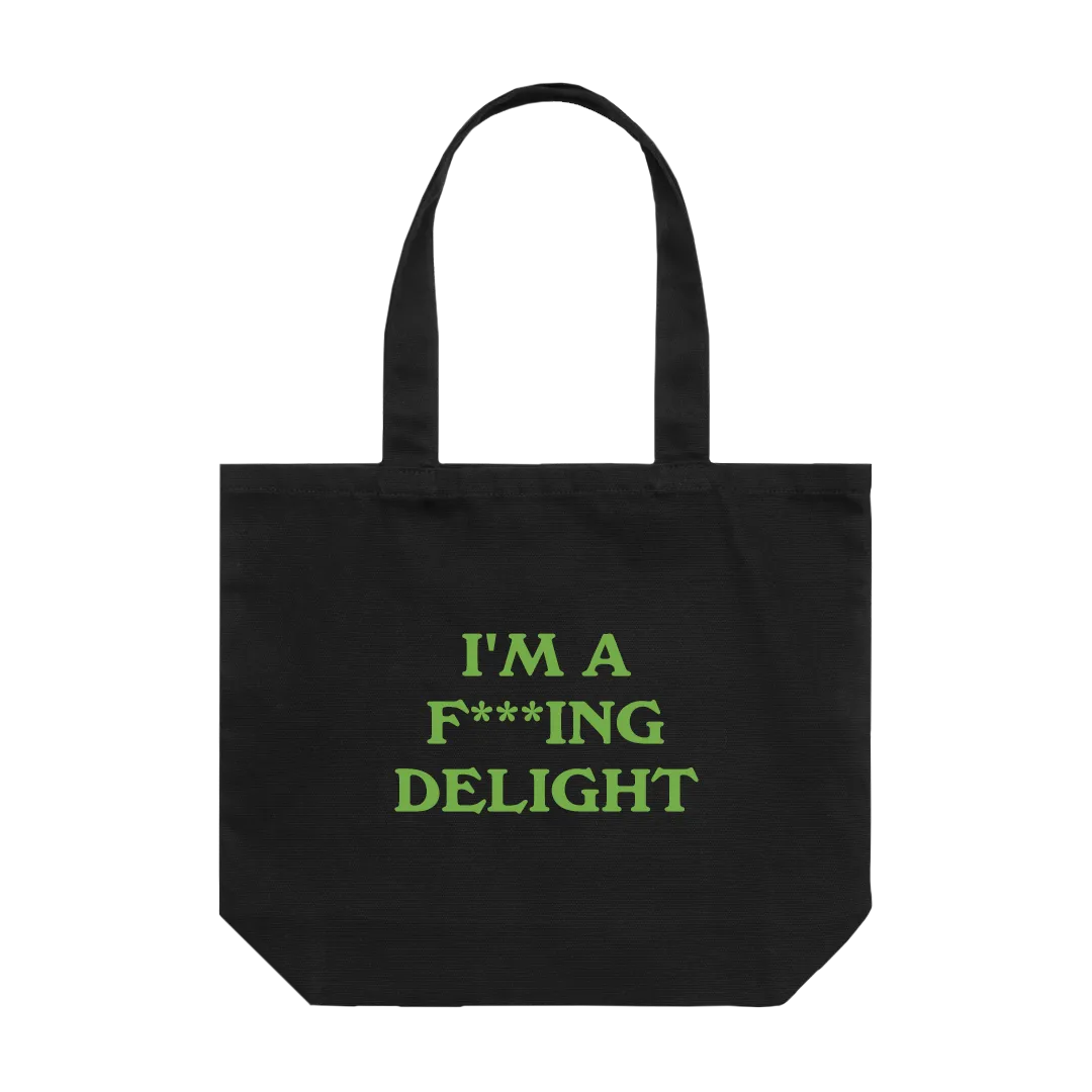 Polydor Records I'm A F***ing Delight tote bag tela