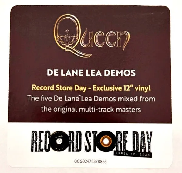 Queen De Lane Lea Demos 12" EP RSD limitato 5000 copie