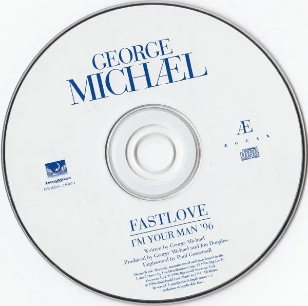 George Michael Fastlove CD singolo US synth-pop quasi mint