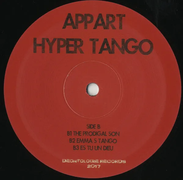 A.P.P.A.R.T Hyper Tango doppio vinile 2x12’ numerato