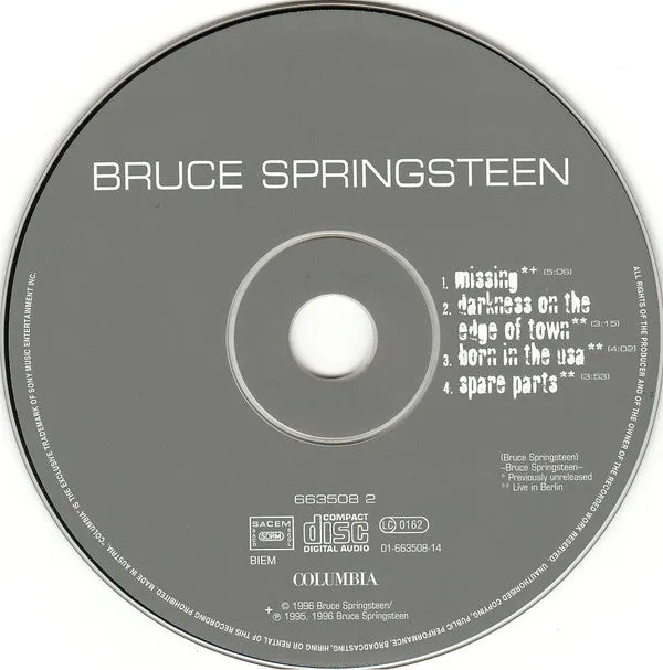 Bruce Springsteen Missing CD maxi 1996