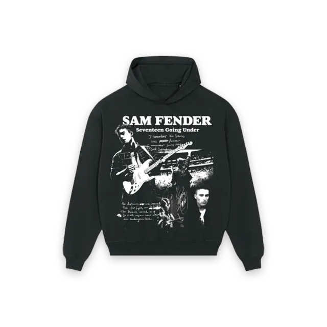 Sam Fender Seventeen Going Under felpa nera con cappuccio