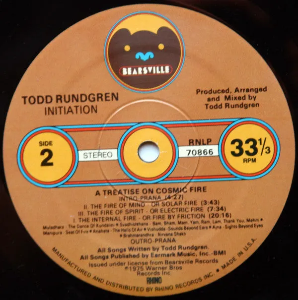 Todd Rundgren Initiation LP ristampa DMM mint