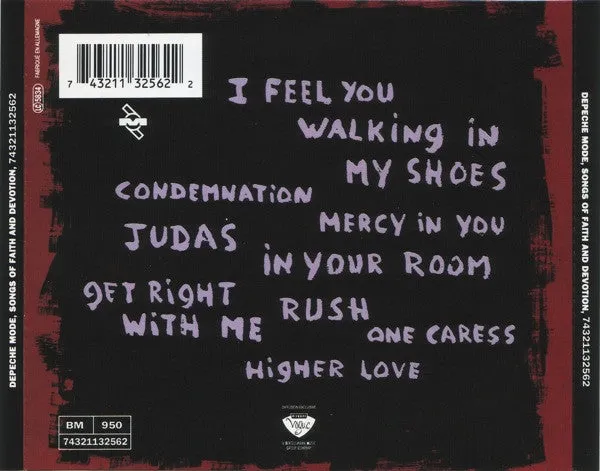Depeche Mode Songs Of Faith And Devotion CD usato Francia