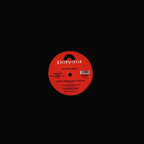 Roy Ayers Ubiquity Running Away Love Will Bring Us Back Together vinile