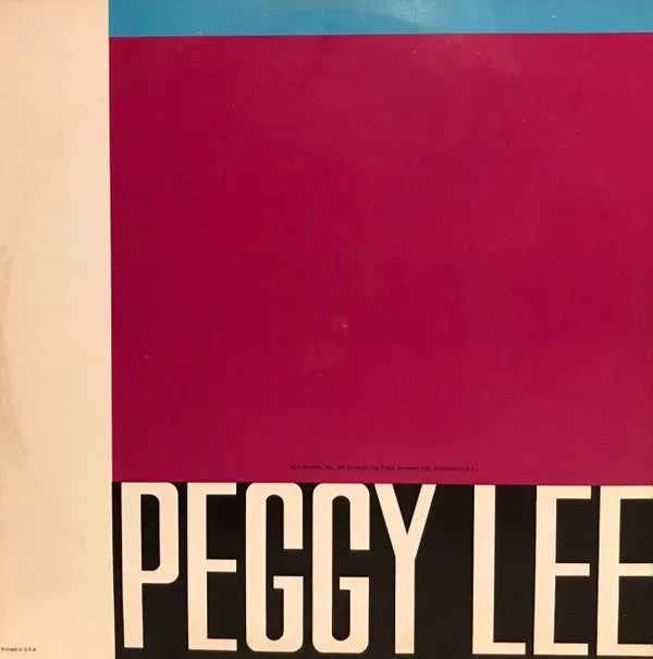 Peggy Lee Best Of 2LP usato gatefold jazz