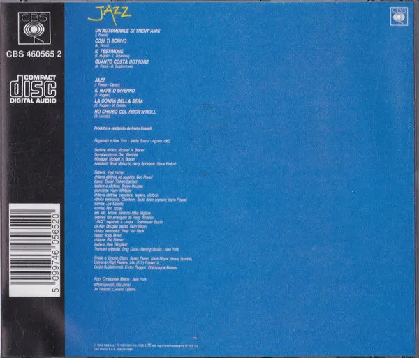 Loredana Bertè Jazz CD album ristampa 1990 VG+