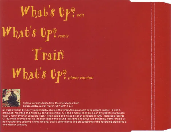 4 Non Blondes What's Up? CD singolo usato VG+