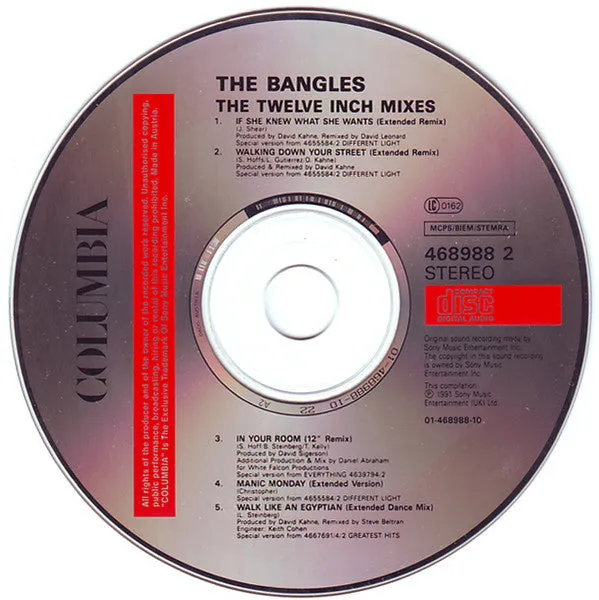 Bangles Twelve Inch Mixes CD compilation remix estesi