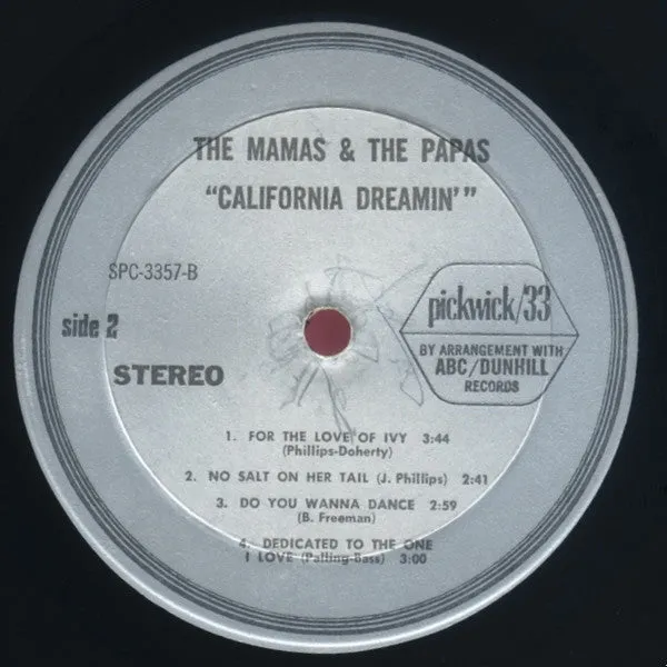 Mamas & Papas California Dreamin LP usato folk rock