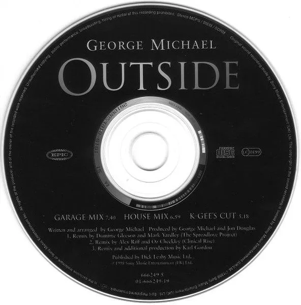 George Michael Outside CD singolo usato garage house