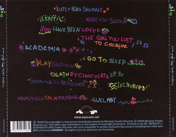 Sia Some People Have Real Problems CD album VG
