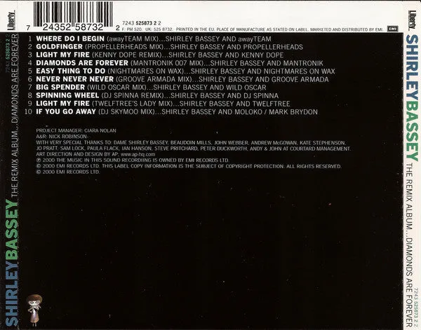 Shirley Bassey Remix Album CD compilation remix