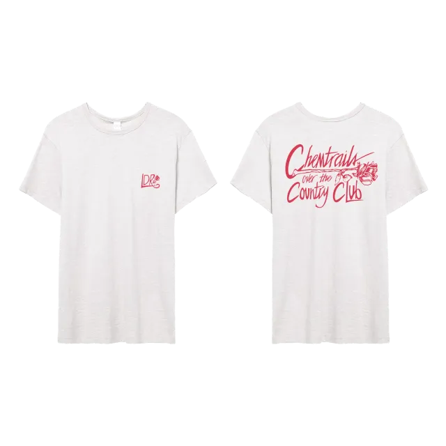 Lana Del Rey Chemtrails t-shirt maglietta bianca 100% cotone