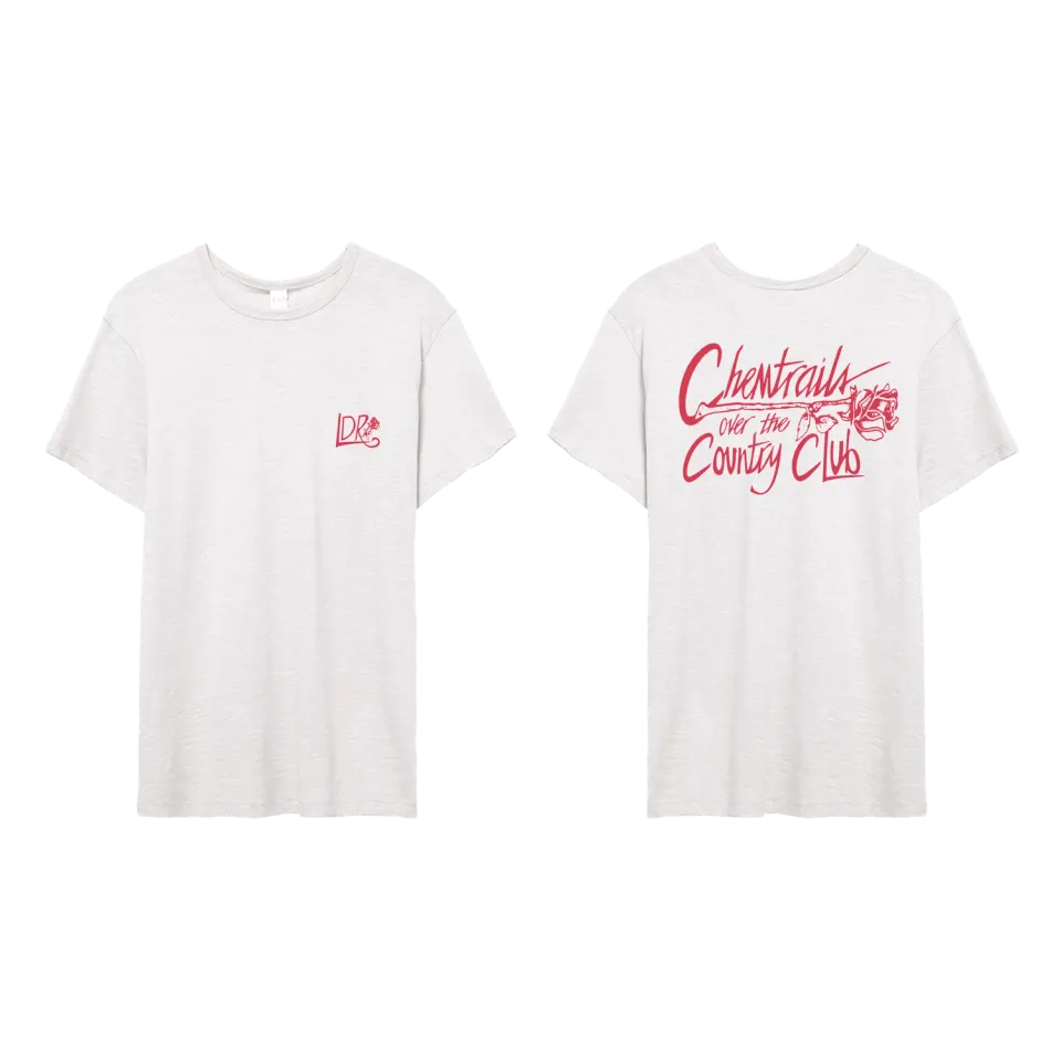 Lana Del Rey Chemtrails t-shirt maglietta bianca 100% cotone