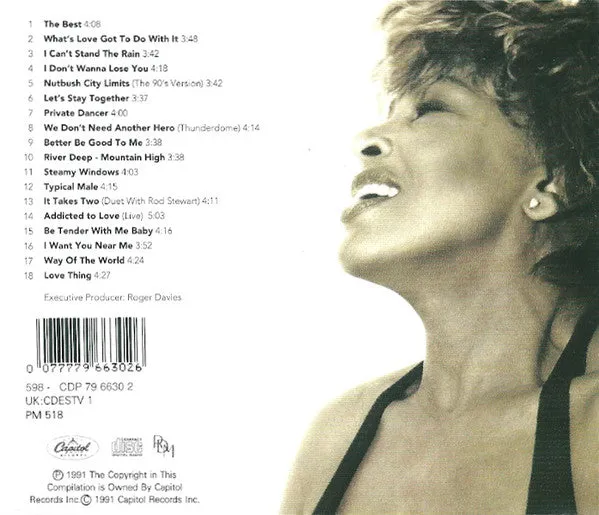 Tina Turner Simply The Best CD compilation 18 brani