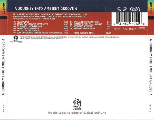 Various A Journey Into Ambient Groove 4 CD comp