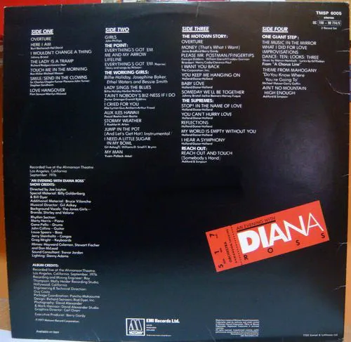 Diana Ross An Evening With Diana Ross 2LP live