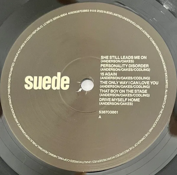 Suede Autofiction LP vinile nero 180g alternative rock