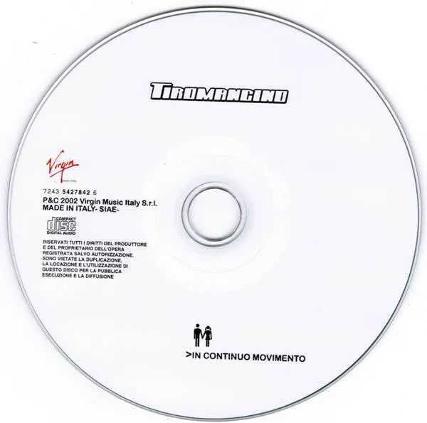 Tiromancino In Continuo Movimento CD pop rock 2002