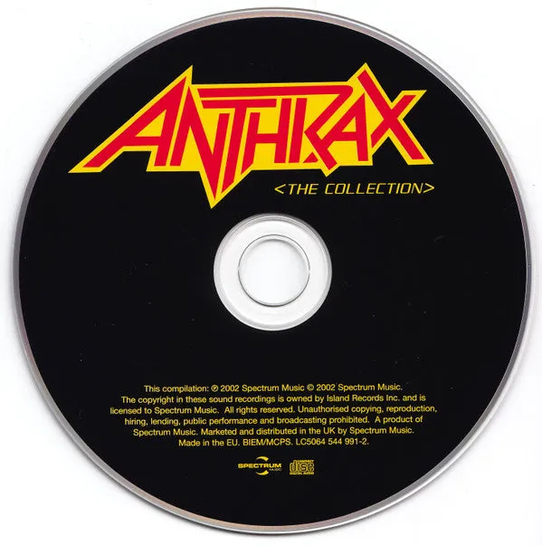 Anthrax The Collection CD compilation thrash 2002
