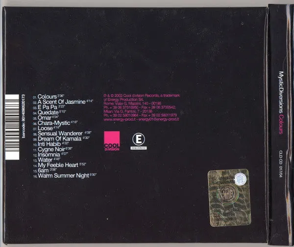 Mystic Diversions Colours cd album box usato