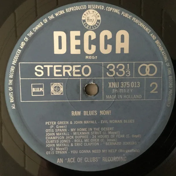 Various Raw Blues Now! 2xLP vinile VG+ Chicago blues