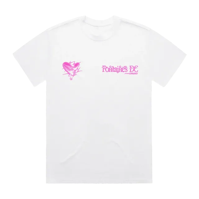Fontaines D.C. Romance Tracklist t-shirt bianca
