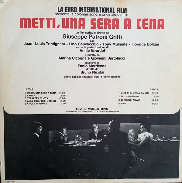 Morricone Nicolai Metti Una Sera A Cena LP 1969