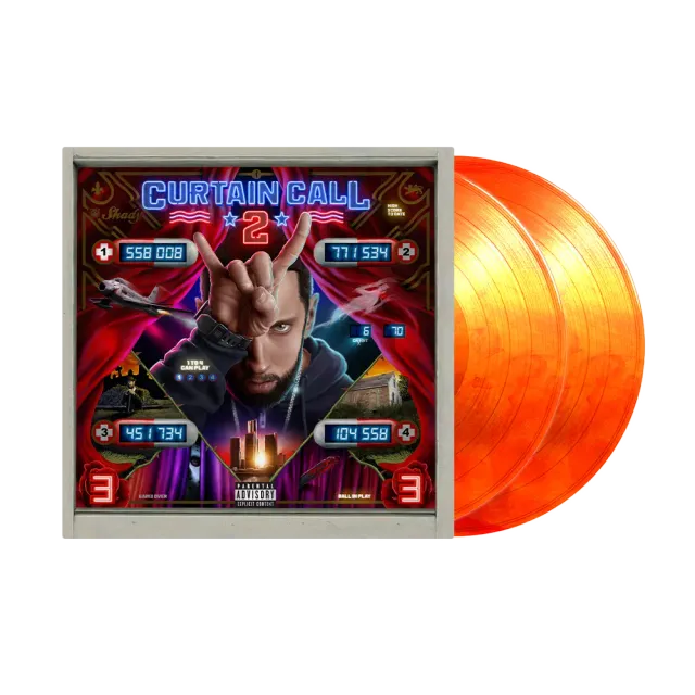 Eminem Curtain Call 2 doppio vinile 2LP arancione