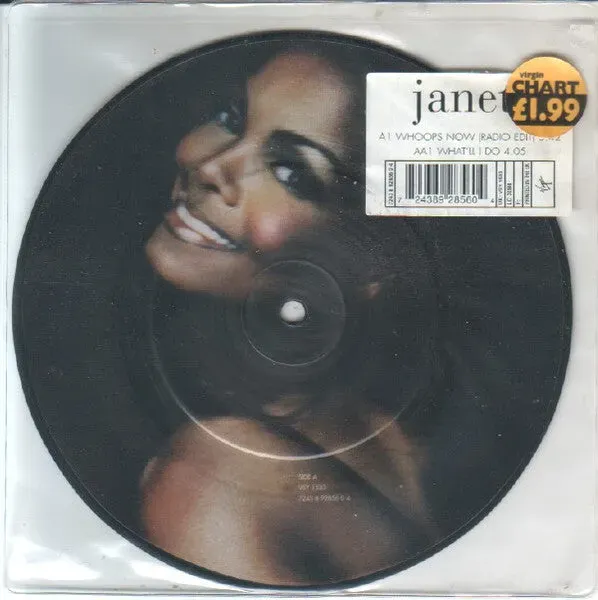 Janet Jackson Whoops Now 7" picture disc house 1995