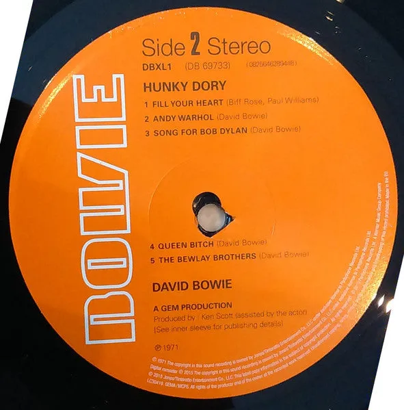 David Bowie Hunky Dory LP 180g remaster NM