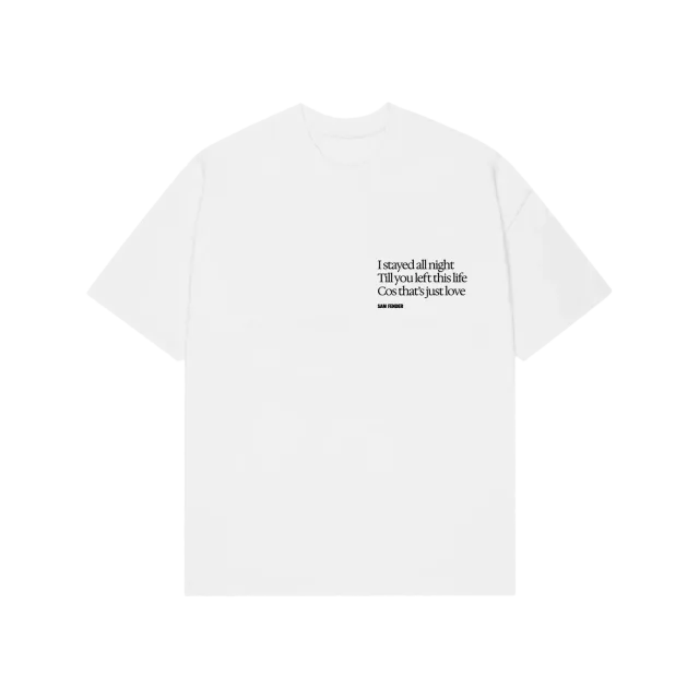 Polydor I Stayed All Night maglietta bianca classic fit