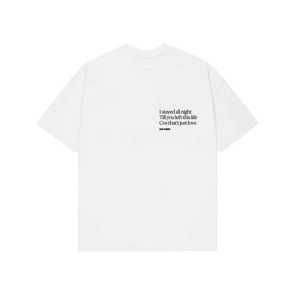 Polydor I Stayed All Night maglietta bianca classic fit