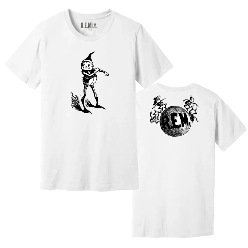 R.E.M. Elf Throwback maglietta bianca cotone