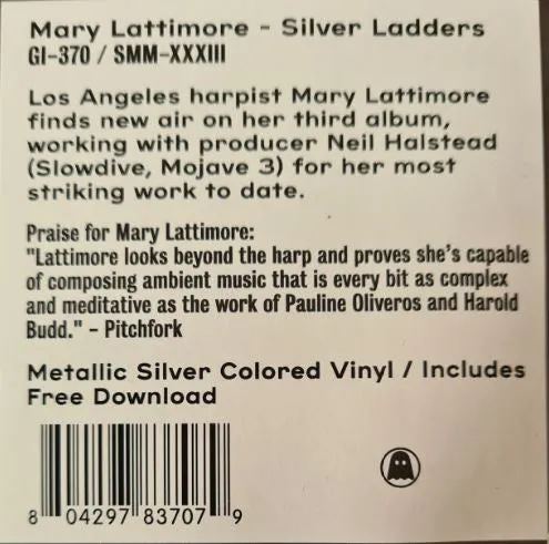 Mary Lattimore Silver Ladders vinile argento Ltd 2021